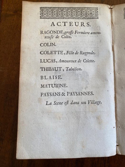 Jean-Joseph Mouret / Philippe Néricault Destouches - Ragonde Opéra en trois actes Dans le genre comique - 1748