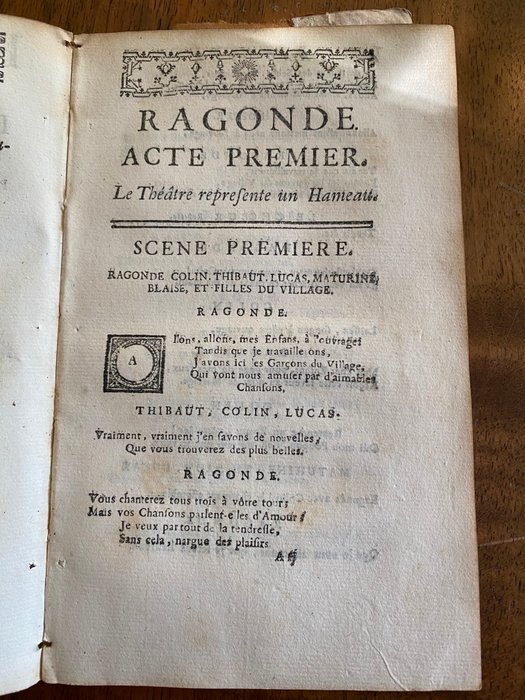 Jean-Joseph Mouret / Philippe Néricault Destouches - Ragonde Opéra en trois actes Dans le genre comique - 1748