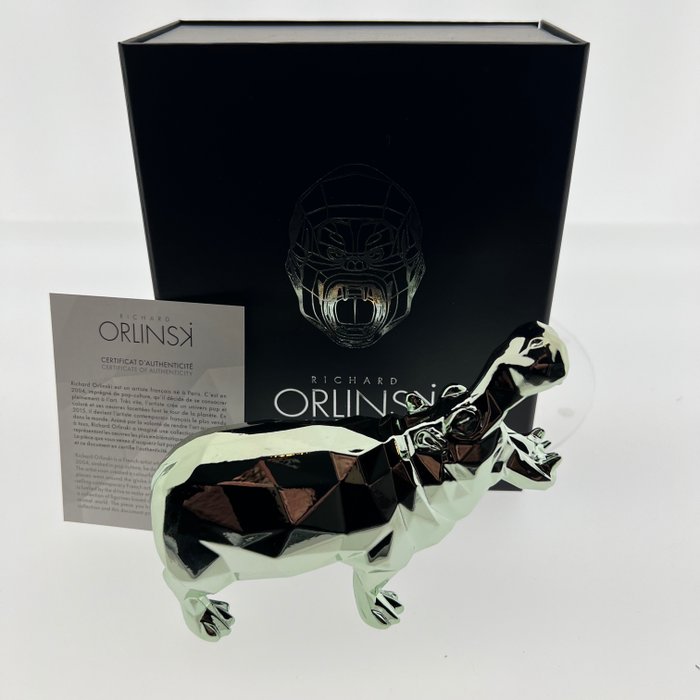 Richard Orlinski (1966) - Hippo Green Spirit incl COA