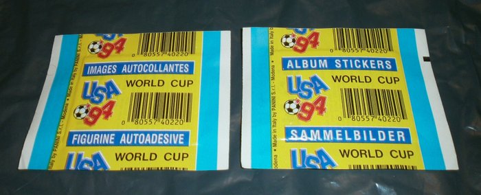 Panini - WC USA 94 - 5 sealed sticker packs - 5 Pack