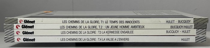 Les Chemins de la gloire T1 à T4 - Série complète - 4x C - 4 Album - Første udgave - 1985/1994