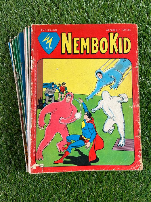 Nembo Kid nn 19, 29, 49, 51, 53, 54x2, 57, 71, 72 - Superalbo - 10 Album - Første udgave - 1961/1965