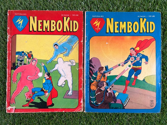 Nembo Kid nn 19, 29, 49, 51, 53, 54x2, 57, 71, 72 - Superalbo - 10 Album - Første udgave - 1961/1965