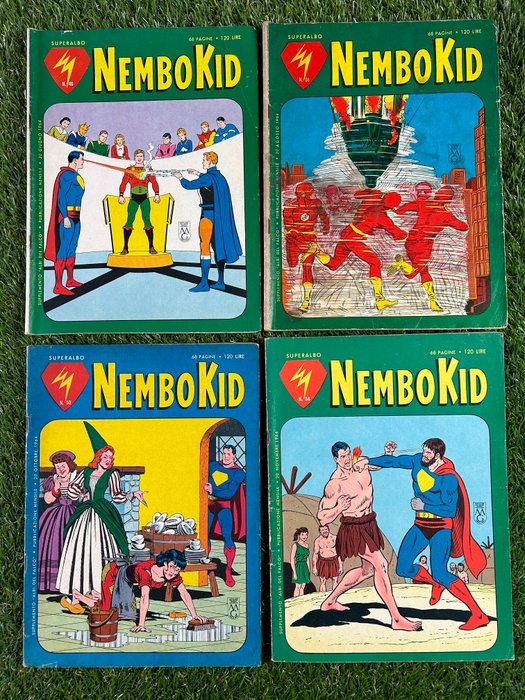 Nembo Kid nn 19, 29, 49, 51, 53, 54x2, 57, 71, 72 - Superalbo - 10 Album - Første udgave - 1961/1965