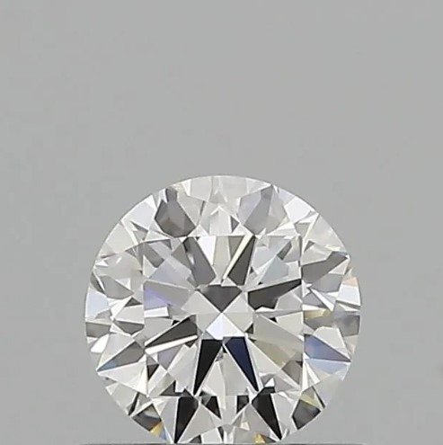 Ingen mindstepris - 1 pcs Diamant  (Natur)  - 0.50 ct - Rund - E - VVS1 - Gemological Institute of America (GIA)