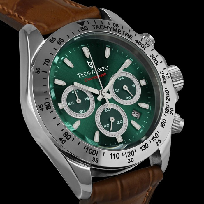 Tecnotempo -  Chronograph 100M - Limited Edition - TT.100CR.PGR (Green) - Mænd - 2011-nu