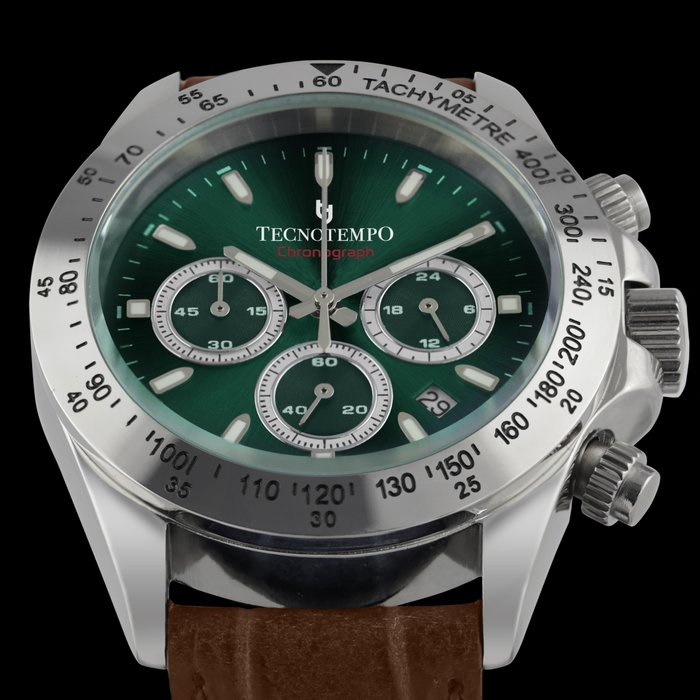 Tecnotempo -  Chronograph 100M - Limited Edition - TT.100CR.PGR (Green) - Mænd - 2011-nu