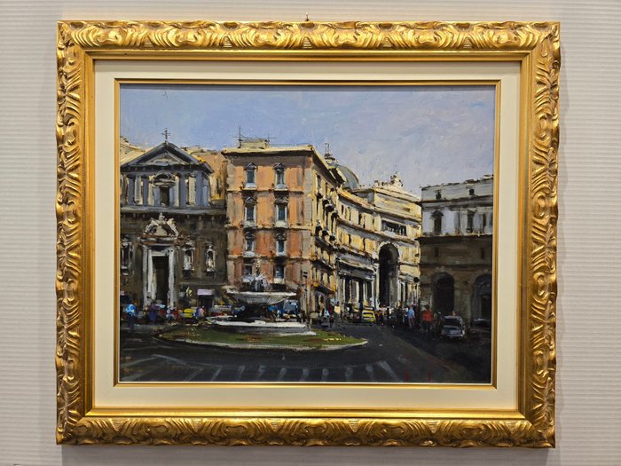 Andrea Patrisi (1954) - Piazza Trieste e Trento Napoli - NO RESERVE