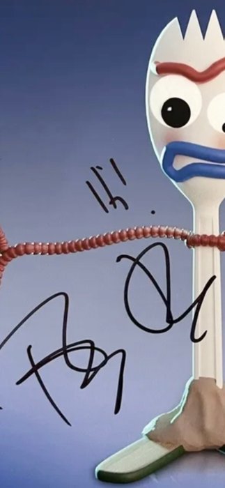 Disney/Pixar - Toy Story 3 - Signed by Tony Hale (Forky)