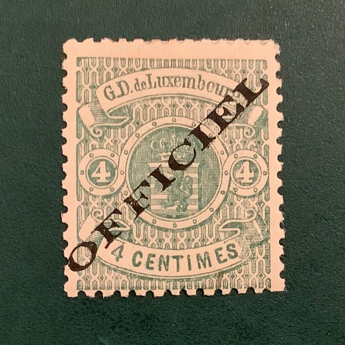 Luxembourg 1875/1878 - Service: 4 cents overtryk type I - Michel 12 I