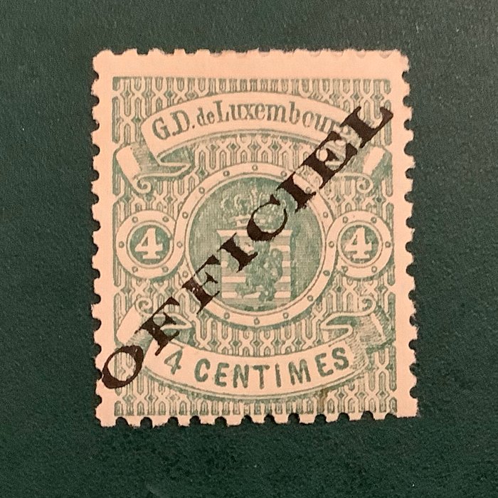 Luxembourg 1875/1878 - Service: 4 cents overtryk type I - Michel 12 I