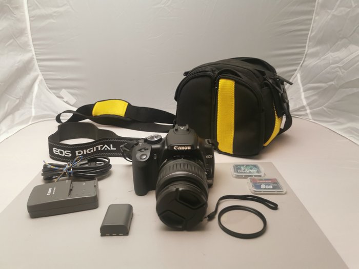 Canon 400D + 18-55 EF-S + Borsa + 2CF + Carica batterie Digitalt refleks kamera (DSLR)