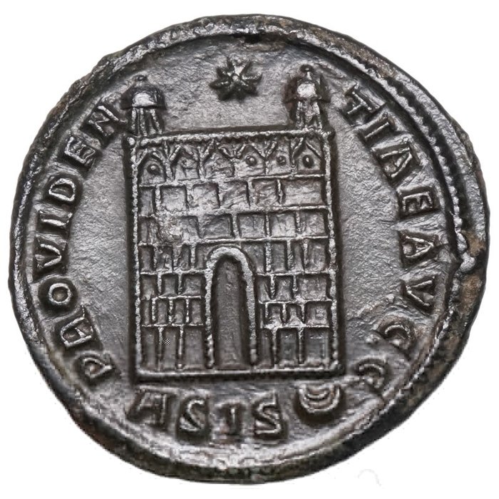 Romarriket Constantine I (AD 306-337) Follis Siscia LAGERTOR  (Ingen mindstepris)