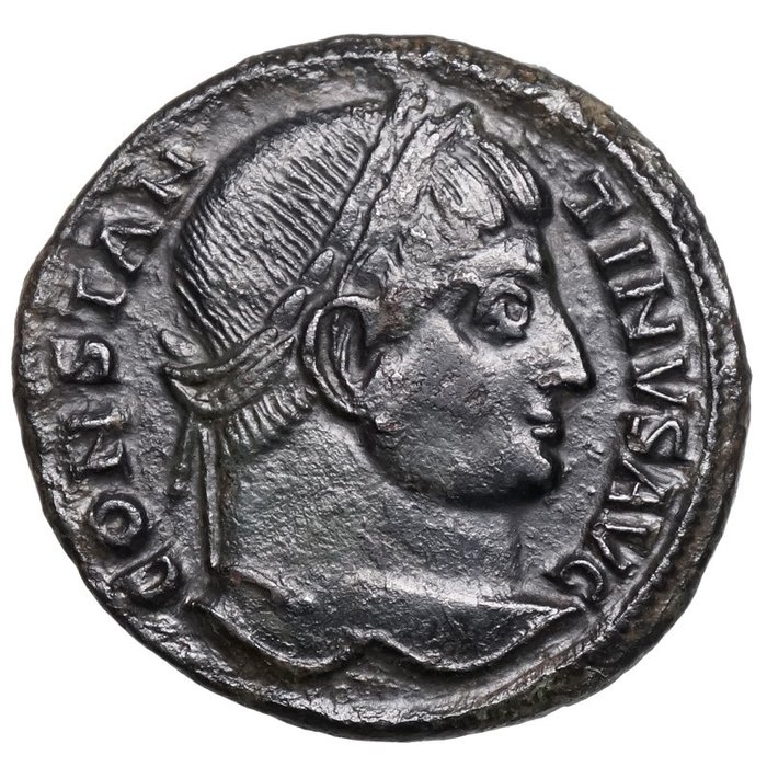 Romarriket Constantine I (AD 306-337) Follis Siscia LAGERTOR  (Ingen mindstepris)