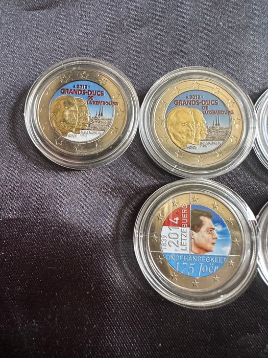 Luxembourg 2 Euro 2011/2014 (6 monnaies couleurs)  (Ingen mindstepris)