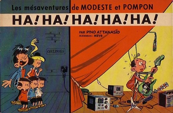 Attanasio, Dino - Planche originale - Modeste et Pompon - Ha! Ha! Ha! Ha! Ha! - (1963)