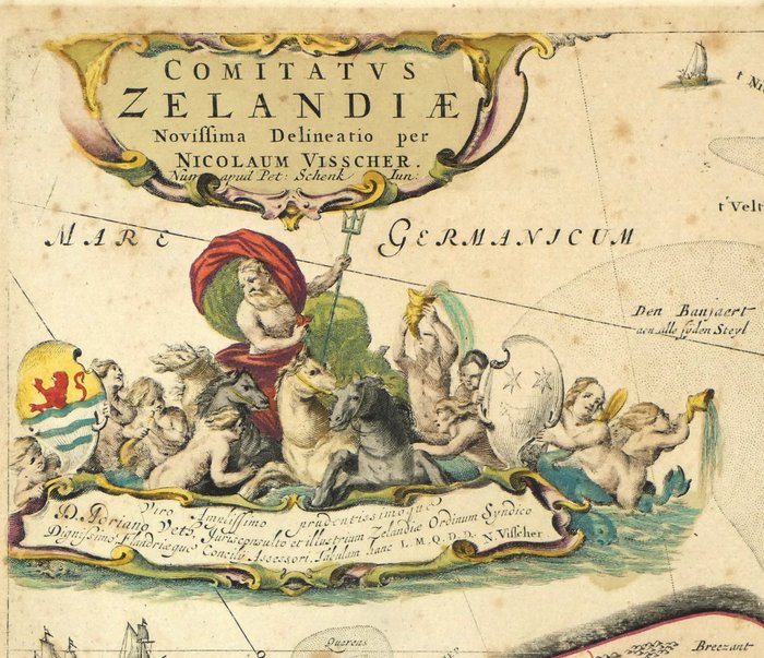 Holland - Sjælland; Nicolaes Visscher II (1649-1702) - "Comitatus Zelandiae ...." - 1690