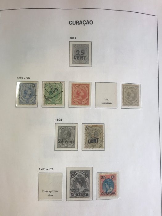 Curaçao og de hollandske Antiller 1873/1990 - Samling i Davo album