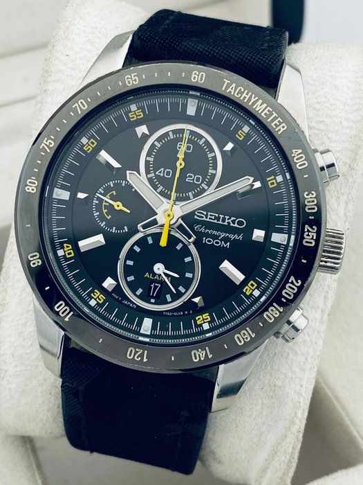 Seiko - Chronograph - Alarm - Date - Ingen mindstepris - 7T62-0HW0 - Mænd - 2011-nu