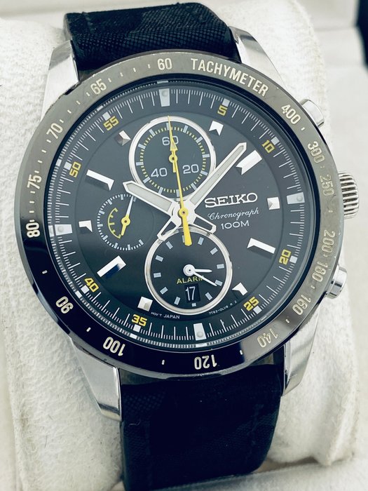 Seiko - Chronograph - Alarm - Date - Ingen mindstepris - 7T62-0HW0 - Mænd - 2011-nu