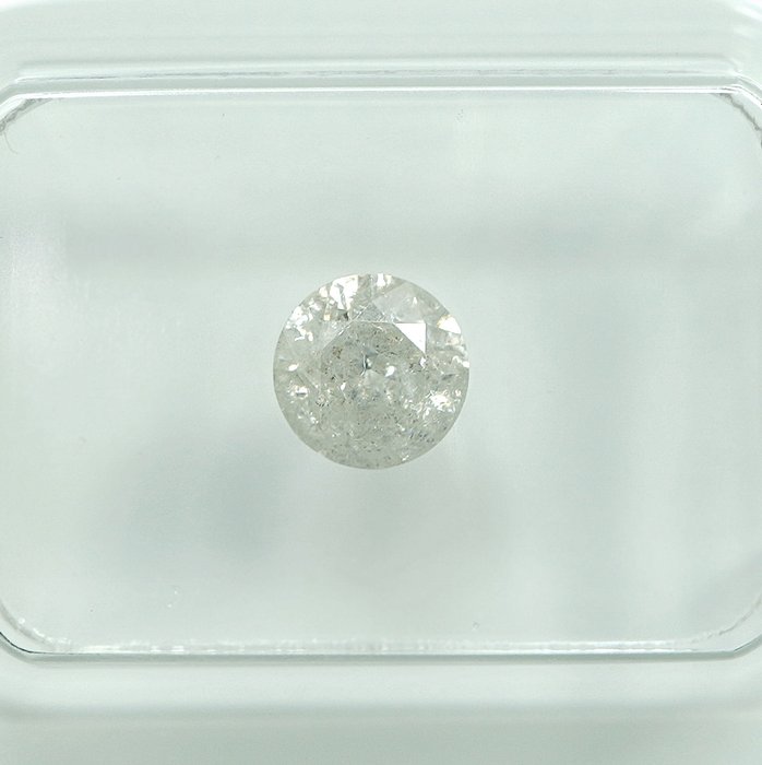 Ingen mindstepris - 1 pcs Diamant  (Natur)  - 0.63 ct - G - I3 - Gem Report Antwerp (GRA)