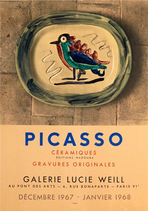 Pablo Picasso (1881-1973) - Céramiques - Galerie Lucie Weill