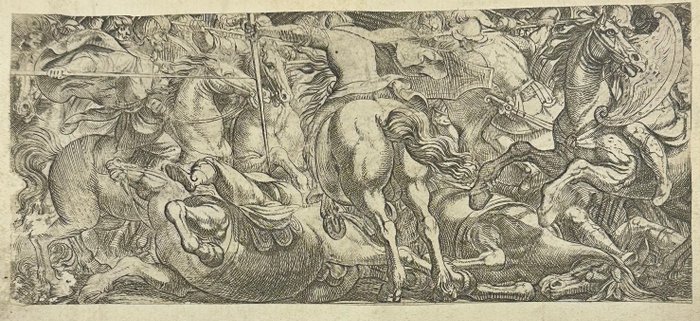 Antonio Tempesta (1555-1630) - Battle Scene (Cavalry Engagement)