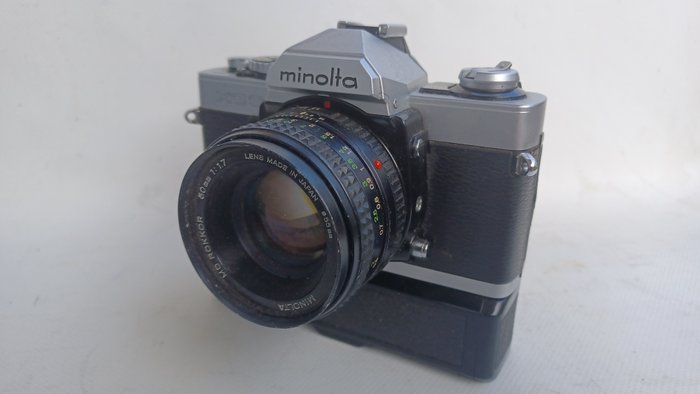 Minolta XG9 + Winder + MD 50 f17 + filtre UV Analogt kamera