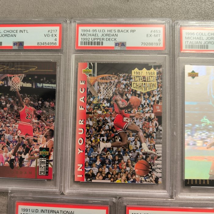 1989 to 1999 Upper Deck Michael Jordan  NBA players - PSA - 9 Graded card