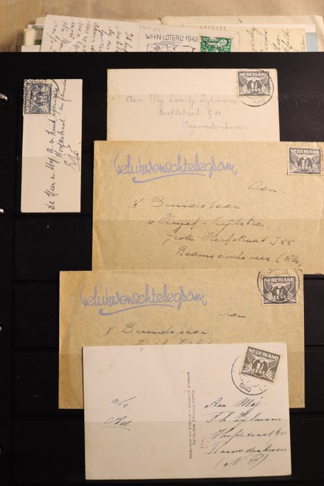 Holland 1872/1960 - Afhentning af postkort, postforsendelser og brevpapir osv. - Gratis fragt inden for Holland