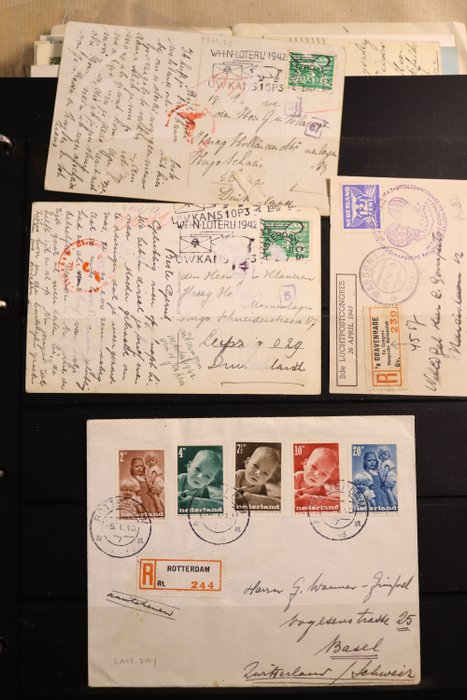 Holland 1872/1960 - Afhentning af postkort, postforsendelser og brevpapir osv. - Gratis fragt inden for Holland