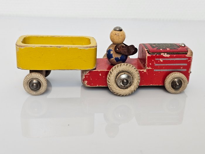 Lego - Vintage - 669 - Ultra zeldzame Lego Trekker + bestuurder 1952 in topstaat! Set 669 Met 3 logo's! - 1950-1960