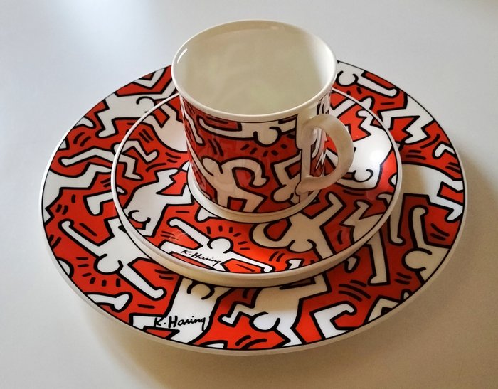 Keith Haring (after) - X Villeroy  Bosch A Piece Of Art - Collection Set 1991