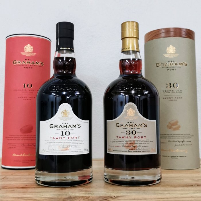 Symington, Graham's 30  10 Years Old Tawny - 10 years old Tawny, 30 years old Tawny -  Porto  - 2 Flasker (0,75 L)