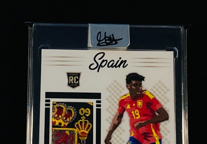 2023 - Custom Card - Lamine Yamal - Rookie Card - Limited Edition /50 - Double Signed by The Artist - Logo - Spain - 1 Card