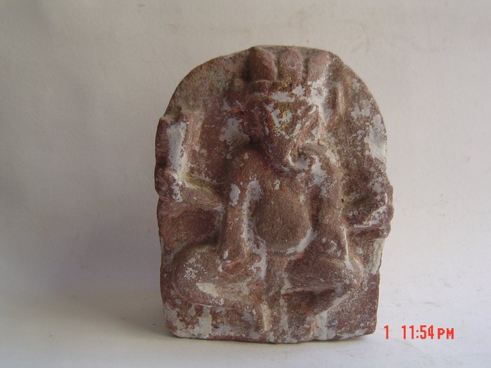 Skulptur (1) - Sten - Ganesha - 17 cm - Indien - 16 - 17 århundrede