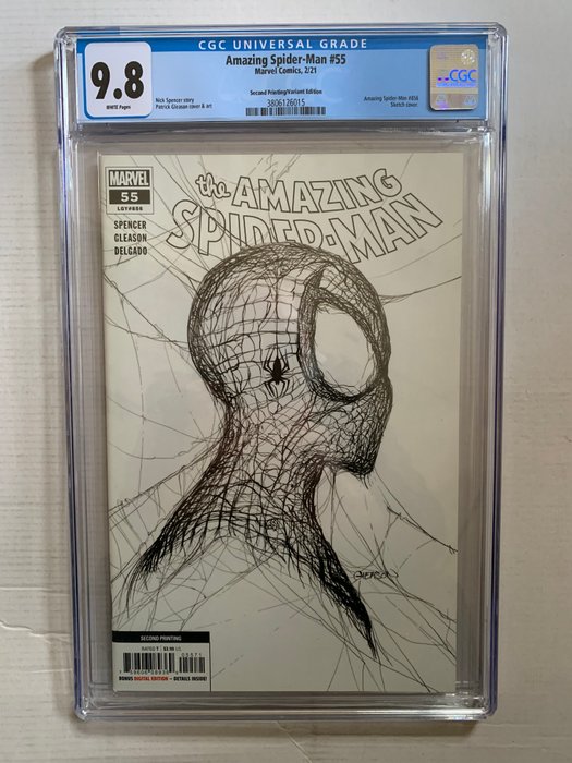 Amazing Spider-Man #55 - 2nd Print 1:50 Variant - 1 Graded comic - 2021 - CGC 9.8