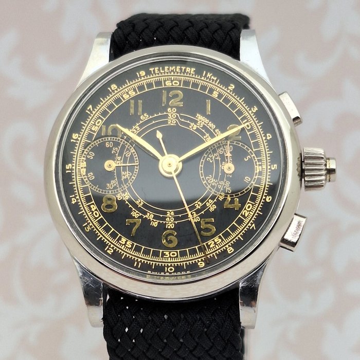 Chronographe Suisse - Cal. Landeron 8 - Military - Ingen mindstepris - Mænd - 1950-1959