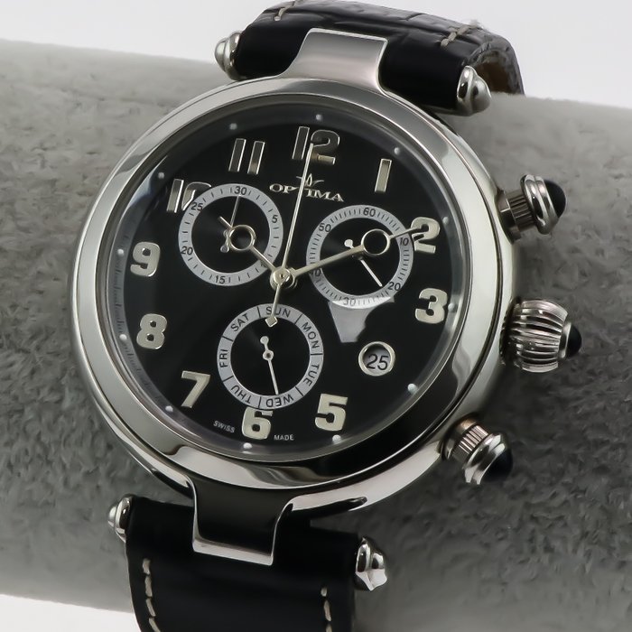 Optima - Swiss chronograph - OSC111-SL-3 - Ingen mindstepris - Mænd - 2011-nu