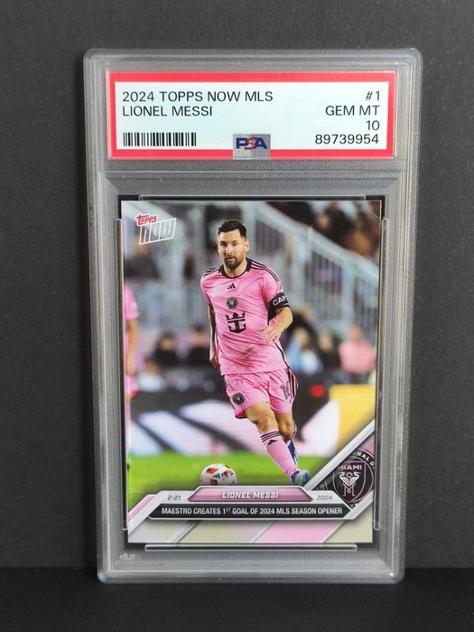 2024 Topps Now MLS Lionel Messi #1 PSA 10 - 1 Graded card