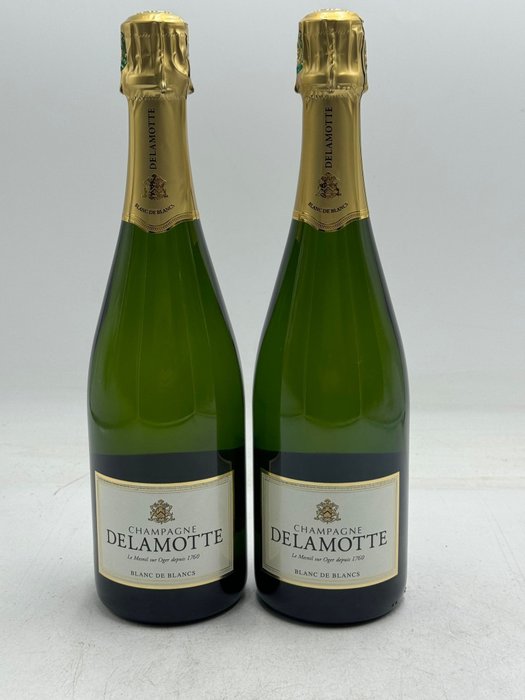 Delamotte - Champagne Blanc de Blancs - 2 Flasker (075 L)