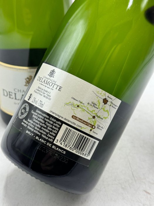 Delamotte - Champagne Blanc de Blancs - 2 Flasker (075 L)