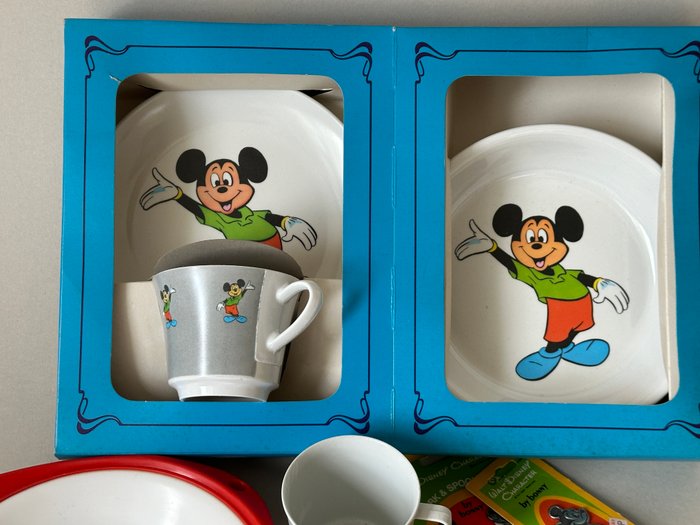 Mickey Mouse Børneservice og bestik - Walt Disney Productions/Ornamin/Bonny Products