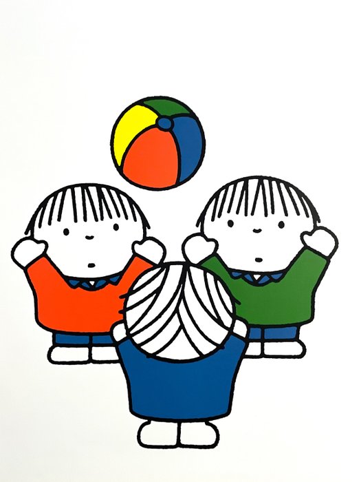 Dick Bruna - "3 jongens met bal" - 1990‹erne