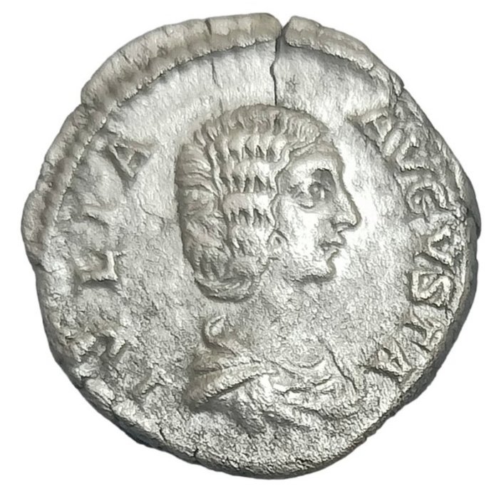 Romarriket. Julia Domna (Augusta, AD 193-217). Denarius  (Ingen mindstepris)