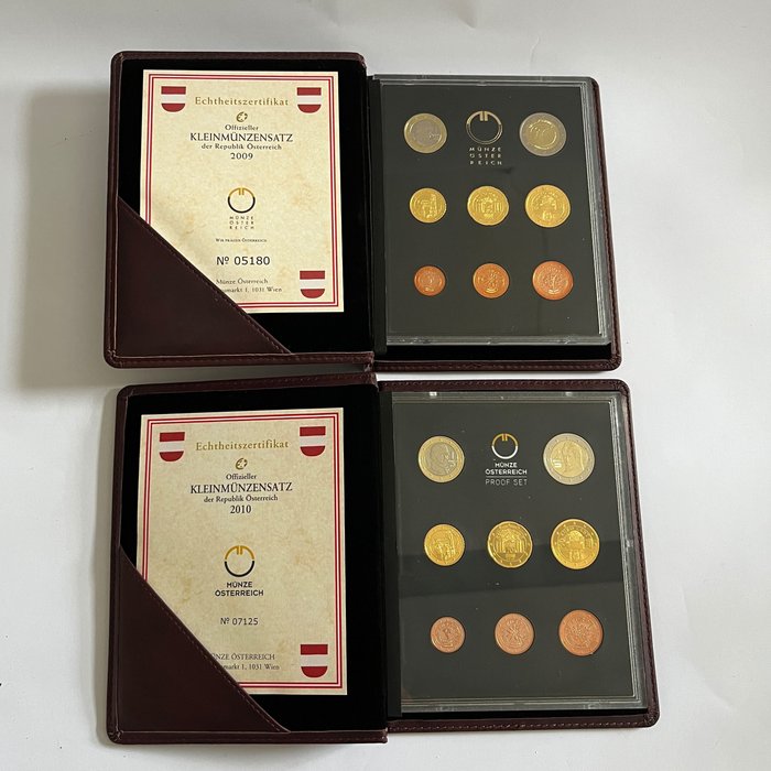 Østrig. Proof Set 2003/2010 (3 sets)  (Ingen mindstepris)