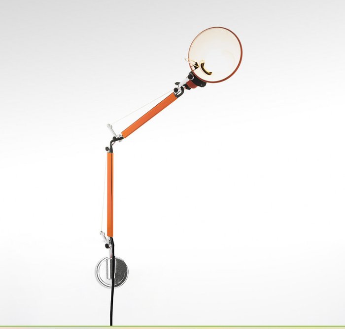 Artemide - Michele De Lucchi - Svingarm væglampe - Tolomeo Micro væg - Aluminium, Stål - A010960 + A025150