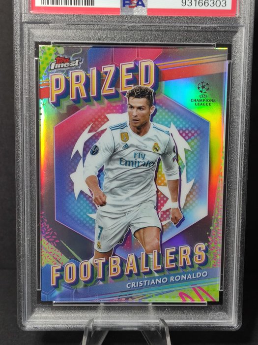 2022/23 Topps Finest UCC Cristiano Ronaldo #PF3 Prized Footballers PSA 10 Graded card