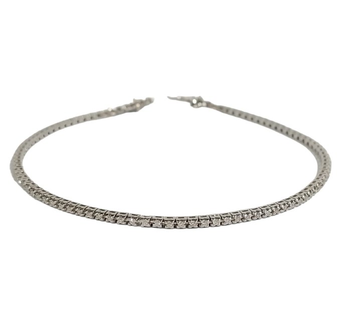 Ingen mindstepris - Armbånd - 18 kraat Hvidguld Diamant (Natur)  - Diamant