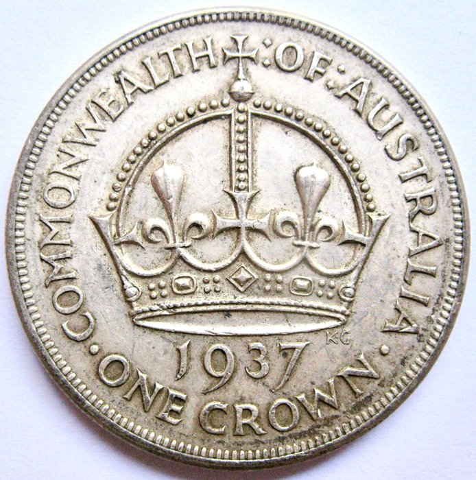 Australien. George VI. 1 Crown 1937  (Ingen mindstepris)